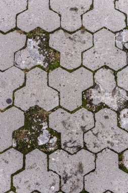 full frame image of paving stone path background clipart