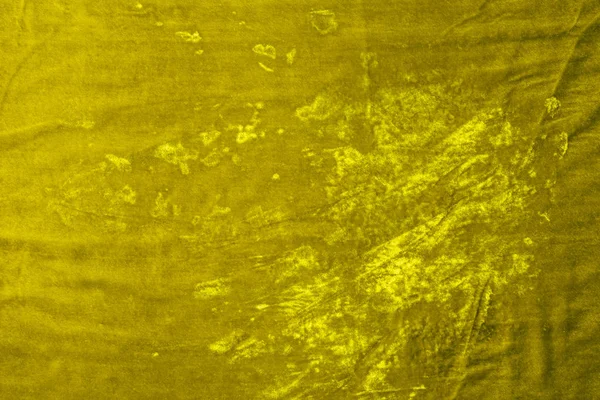 Vue de dessus du textile de velours jaune comme fond — Photo de stock