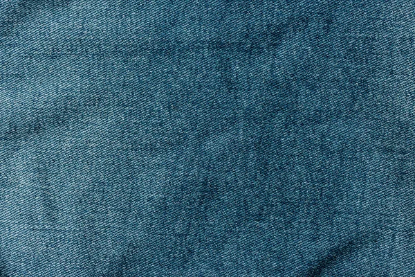 Vista superior de tecido de denim azul escuro como fundo — Fotografia de Stock