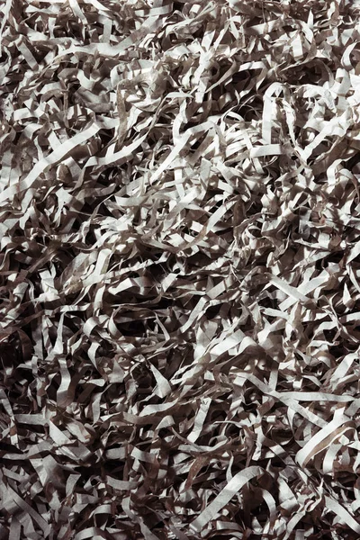 Cadre complet de confettis en papier gris comme toile de fond — Photo de stock