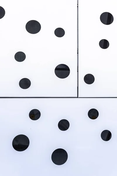 Imagen de marco completo de fondo de superficie punteada en blanco y negro - foto de stock