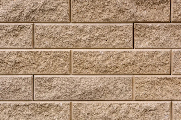 Imagen de marco completo de fondo de pared de piedra beige - foto de stock