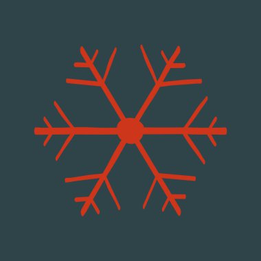 Kar tanesi simgesi. Kar tanesi vektör arka plan üzerinde izole. Düz vektör çizim. EPS 10