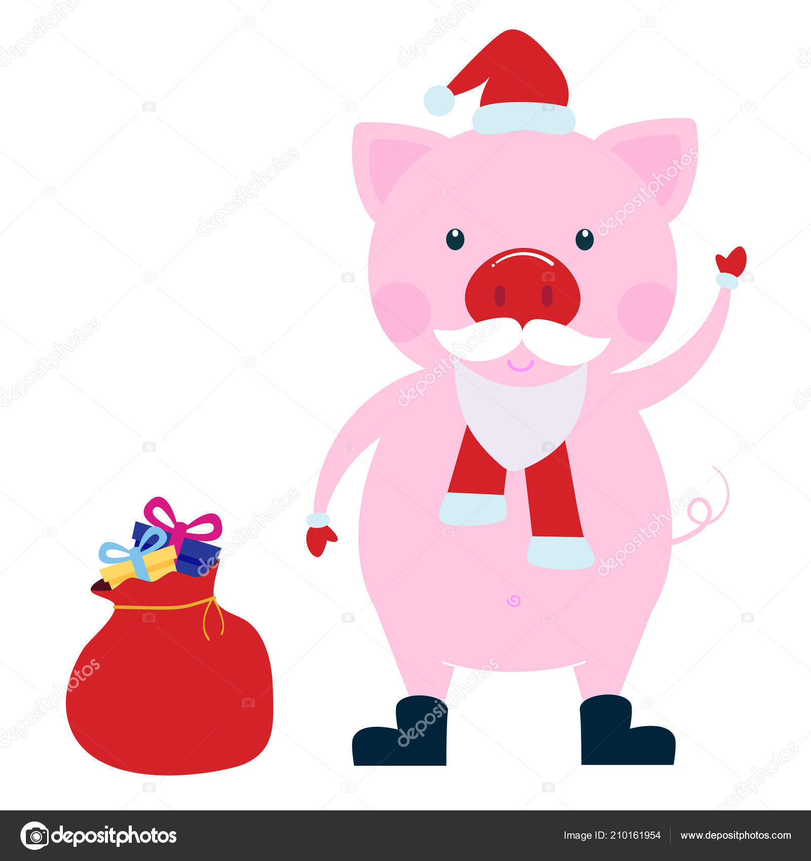 Personnage Drôle Mignon Porc Symbole 2019 Nouvel Chinois
