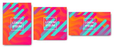 Yaratıcı soyut fluide şekil geometrik desen arka plan veya duvar kağıdı olarak ayarlayın. Trendy, colorsul canlı degrade kompozisyon doku şekillendirir. Ağaç sürüm biçimlerinin: dikey, yatay, kare.