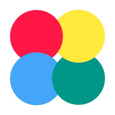 Beyaz arka plan üzerinde izole Modern daire düz stil infographics simge işareti vektör tasarlamak.