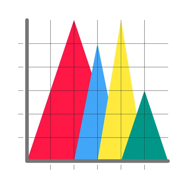 现代三角形平面样式设计信息图形图标标志向量例证查出在白色背景 — 图库矢量图片
