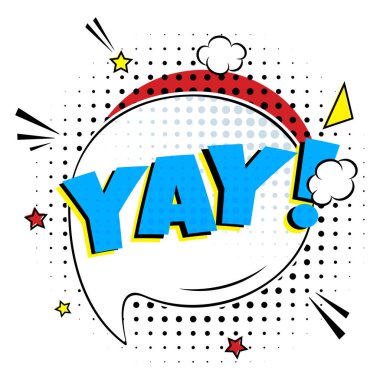 Komik Yazı Yay Konuşma Bubbles Comic Style Düz Tasarım. Dinamik Pop Art Vektör İllüstrasyon Beyaz Arka Plan Üzerine İzole. Çizgi Roman Tarzı Pop Art Sesli İfadeÜn Ünlem Kavramı.