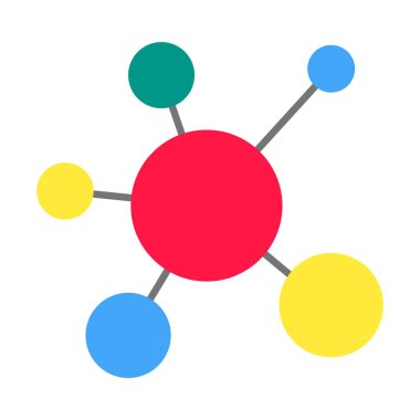Beyaz arka plan üzerinde izole Modern daire düz stil infographics simge işareti vektör tasarlamak.