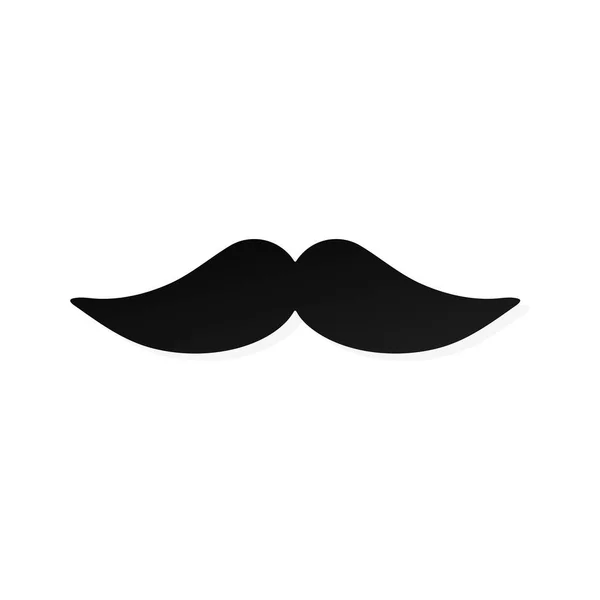 Hombre Fuerte Bigote Estilo Plano Icono Signo Vector Ilustración Aislada — Archivo Imágenes Vectoriales