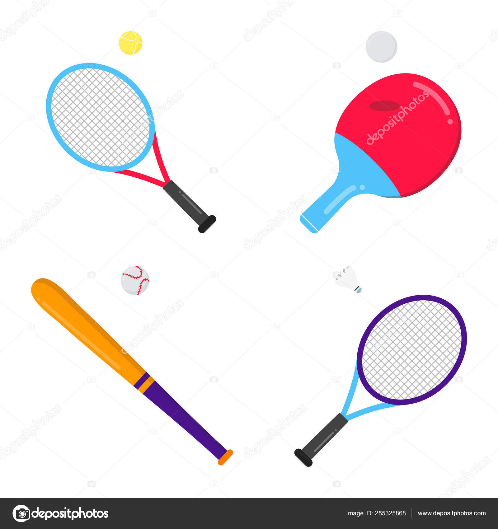 shuttlecock with bat