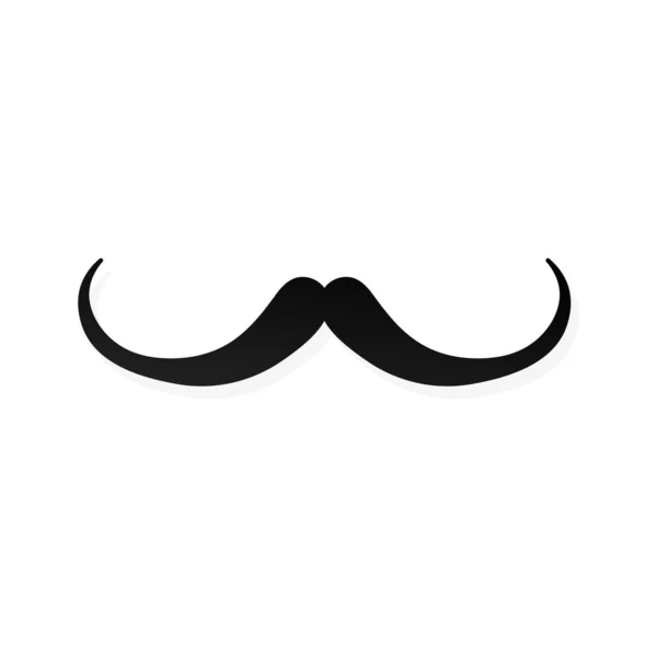 Hombre Fuerte Bigote Estilo Plano Icono Signo Vector Ilustración Aislada — Archivo Imágenes Vectoriales