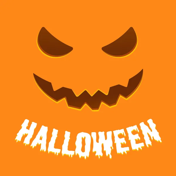 Feliz Halloween texto postal banner — Vetor de Stock