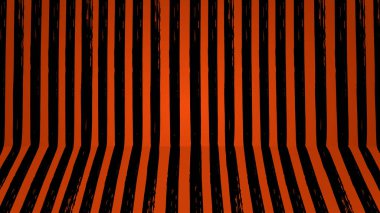 Cadılar Bayramı çizgili oda fırça darbesi siyah çizgili