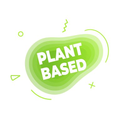 Bitki temelli vegan diyet simgesi