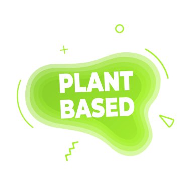 Bitki temelli vegan diyet simgesi