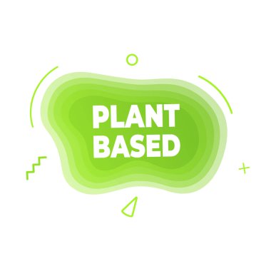 Bitki temelli vegan diyet simgesi