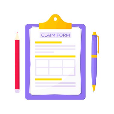 Düz stil tasarım tasarım vektör illüstrasyonuna sahip pano.