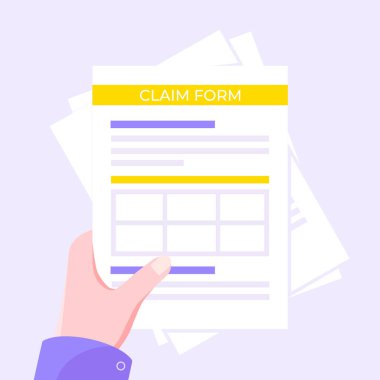 Gri arkaplan düz stil tasarım vektör illüstrasyonu üzerinde izole edilmiş belge formu kağıtları.