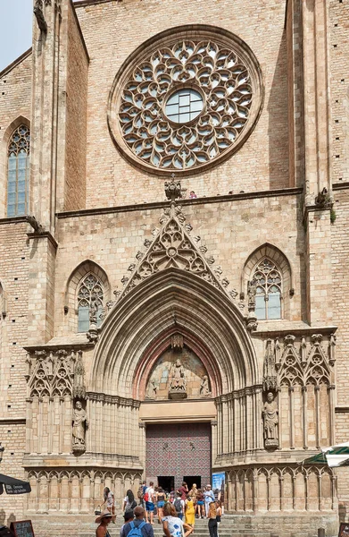 Barcelona Spain September 2018 Cathedral Holy Cross Saint Eulalia Also — Stock Photo, Image