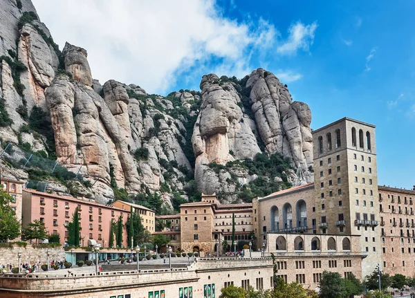 Montserrat Catalonia Spania Septembrie 2018 Montserrat Este Mănăstire Munte Din — Fotografie, imagine de stoc