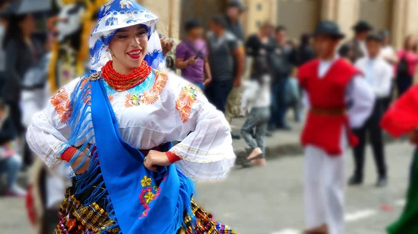 Cuenca Ecuador November 2018 Traditionella Parad Eller Arcade Dag Självständighet — Stockfoto