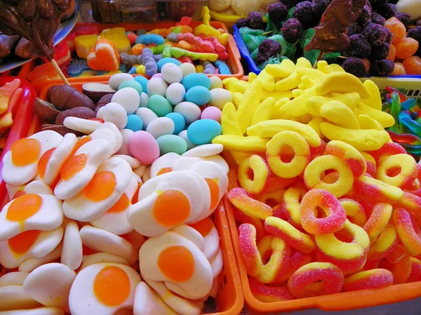 Doces Tradicionais Biscoitos Geléia Doces Chocolate Marshmallow Nozes Muito Mais — Fotografia de Stock