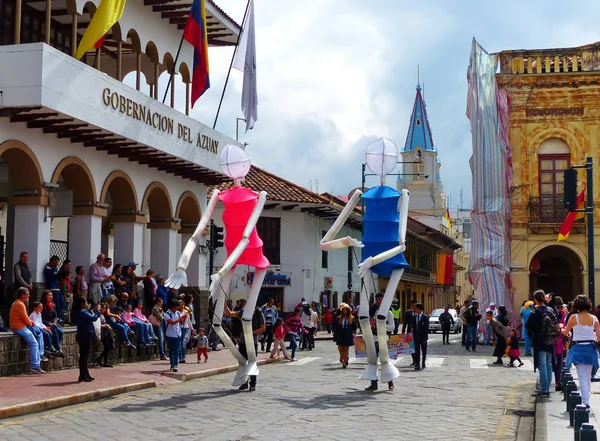 Cuenca Ecuador November 2108 Der Eröffnungszug Die Parade Des Internationalen — Stockfoto