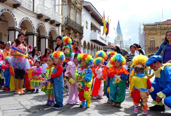 Cuenca Equador Novembro 2018 Procissão Inaugural Desfile Festival Internacional Marionetes — Fotografia de Stock