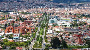 Şehrin panoramik manzarası Ekvador, Turi 'nin gözcüsünden Cuenca