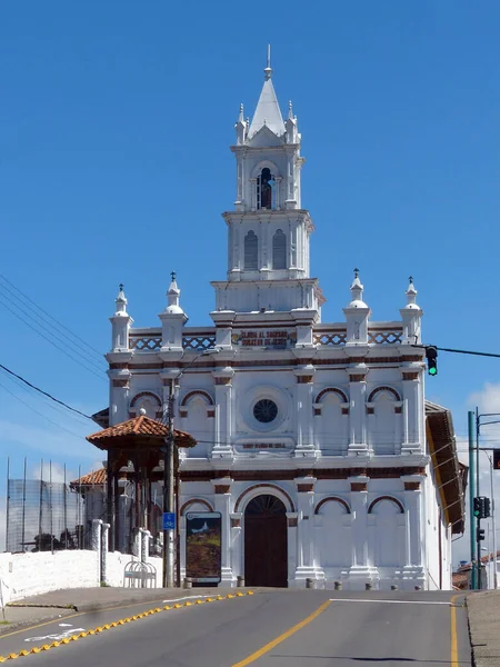 Cuenca Ecuador Állam Kilátás Todos Santos Templom Legrégebbi Városban Mintegy — Stock Fotó