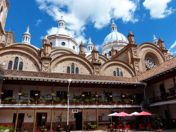 Cuenca Ecuador Juli 2020 Blick Auf Innenhof Und Kuppeln Der — Stockfoto