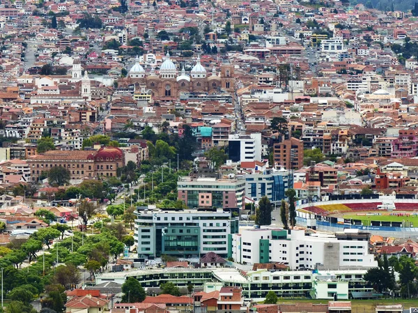 Vista Panorámica Ciudad Cuenca Desde Mirador Turi Ecuador — Foto de Stock