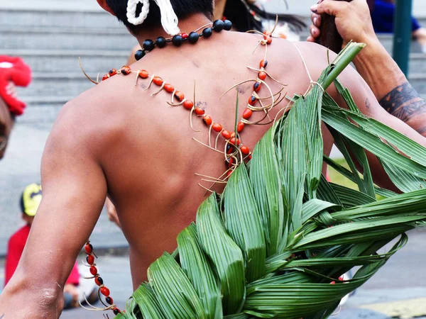 Elemento Cultural Del Grupo Étnico Shuar Amazonía Ecuatoriana Provincia Pastaza —  Fotos de Stock
