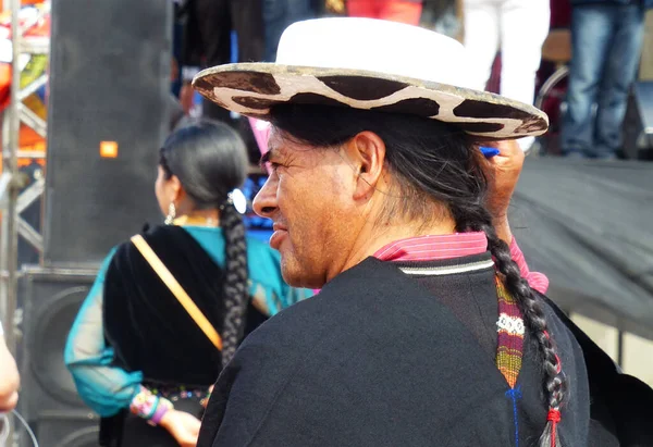 Cuenca Ecuador December 2015 Cultural Event Cuenca Portrait Man Loja — Stock Photo, Image