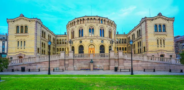 Parlamento Oslo Famoso Lugar Ciudad Oslo —  Fotos de Stock