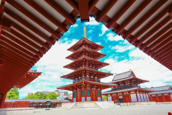 Shitennoji Templet Den Berömda Templet Osaka — Stockfoto