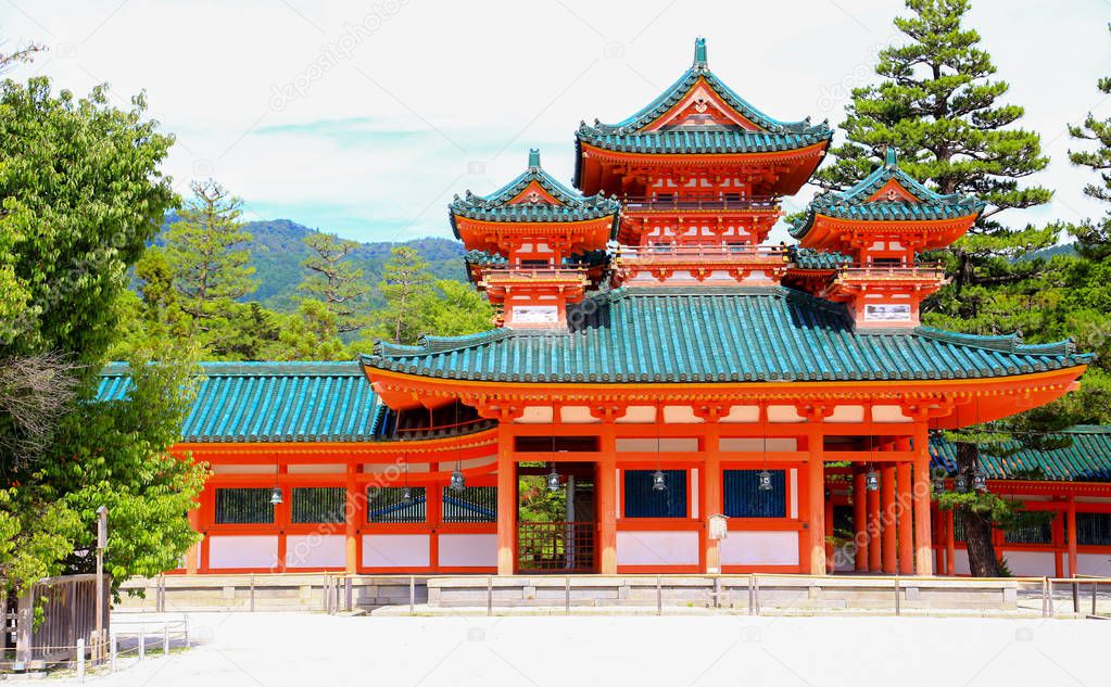 Peace temple, the famous temple in Kyoto, Japan.