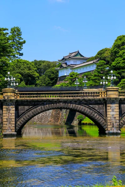 Puente Nijubashi Puente Que Conecta Plaza Del Palacio Imperial Llamada —  Fotos de Stock