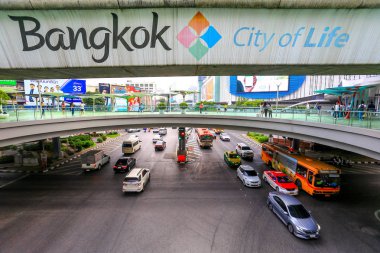 Bangkok, Tayland - 09 Jan 2019: Bangkok, Tayland, ulaşım