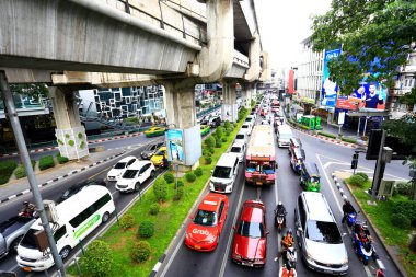 Bangkok, Tayland - 09 Jan 2019: Bangkok, Tayland, ulaşım