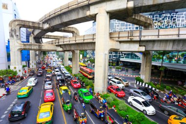 Bangkok, Tayland - 09 Jan 2019: Bangkok, Tayland, ulaşım