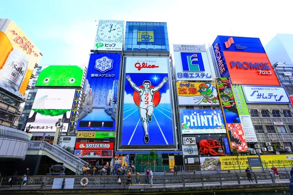 Осака Токио Января 2019 Года Синсайбаси Является Популярным Торговым Центром — стоковое фото