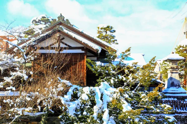 Takayama Eski Şehir Kış Sezonu — Stok fotoğraf