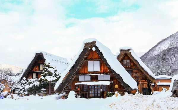 Shirakawa Andare Nella Stagione Invernale — Foto Stock