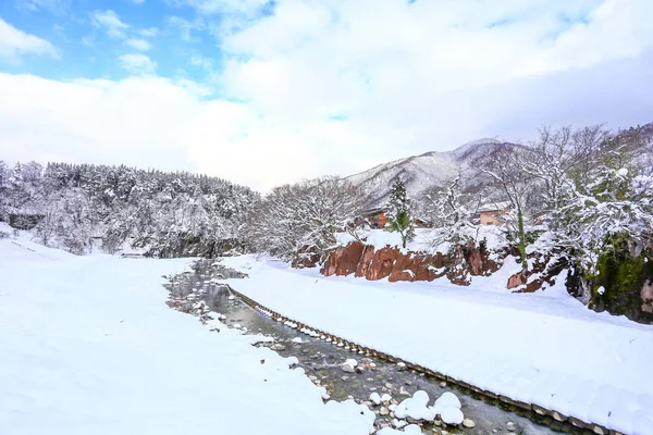 Shirakawa Vintersäsongen — Stockfoto