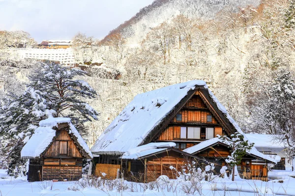 Shirakawa Sezonie Zimowym Obrazy Stockowe bez tantiem