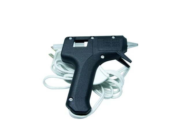 Горячий Клей Пистолет Изолированном Белом Фоне — стоковое фото