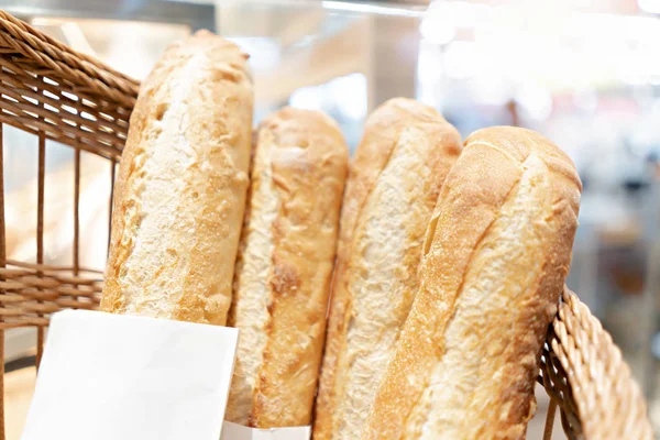 French bread in a basket