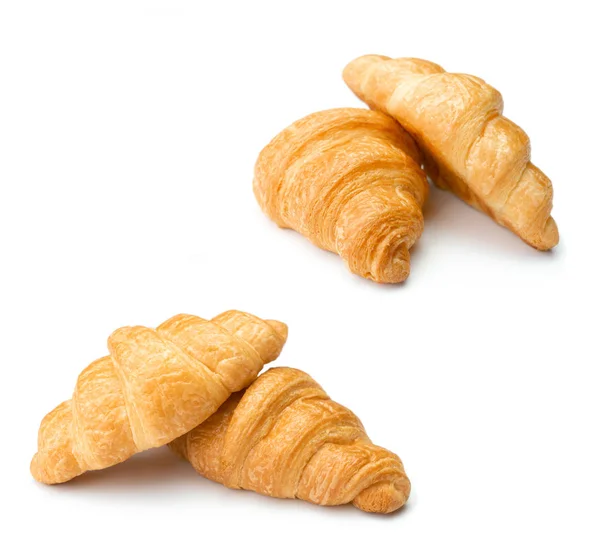 Croissants auf isoliertem weißem Hintergrund — Stockfoto